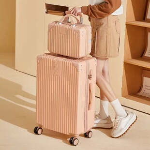 新款复古行李箱女万向轮拉杆箱男学生耐用密码箱旅行箱子大容量潮