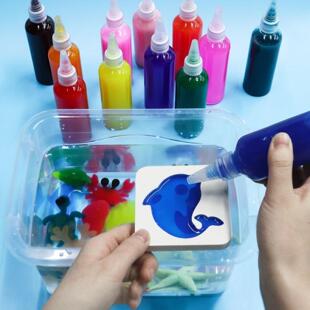 水宝宝模具套餐水宝宝玩具脱模儿童水晶珠水珠海洋精灵手工制作。