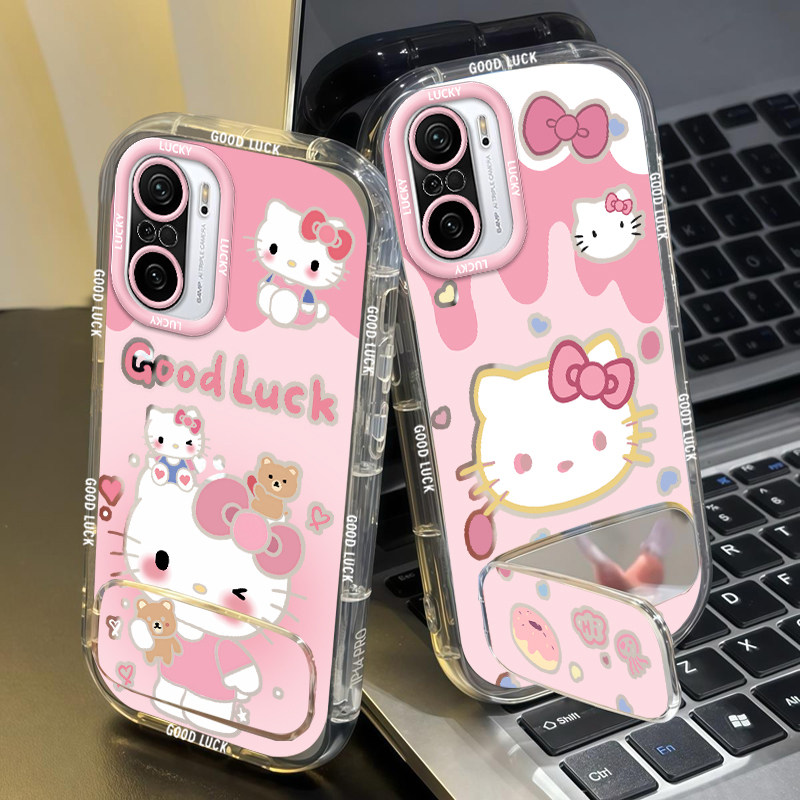 新款镜面泡芙支架手机壳