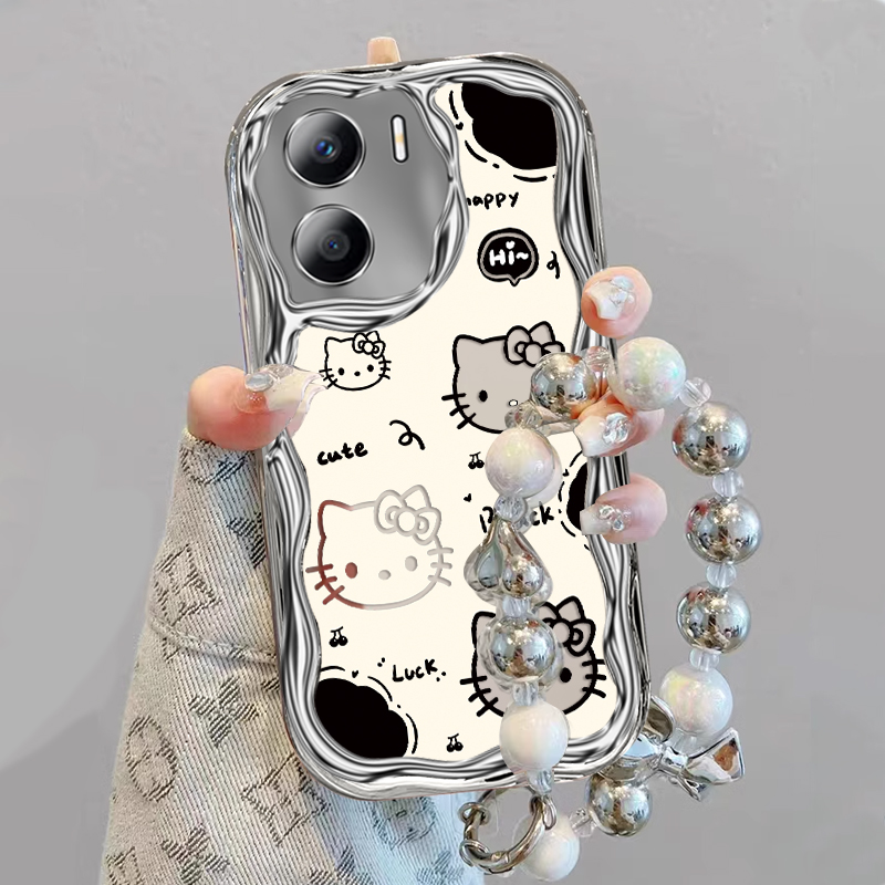 新款手链奶油电镀银手机壳