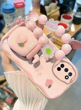 适用oppoa52手机壳女可爱手链支架OPPOA52保护套新款款全包防摔0PPOPP0A52软硅胶外壳卡通网红opopa52保护壳