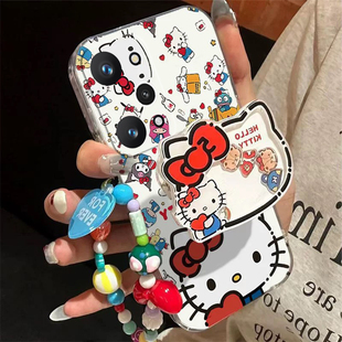 适用于真我15手机壳透明realme真我15T保护套女款卡通支架软壳全包超薄防摔可爱15Pro保护壳