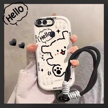 适用于OPPOR15手机壳OPPOR17保护壳女款标准版卡通网红新款卡通小狗全包软壳手绳OPPOR17手机壳
