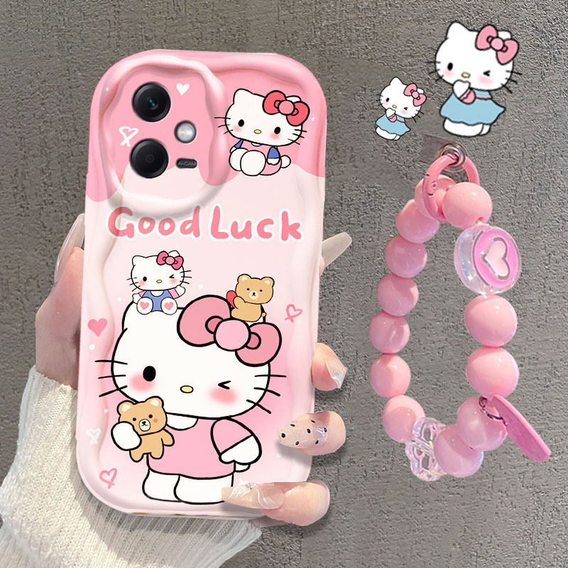 适用于红米note12手机壳可爱手链