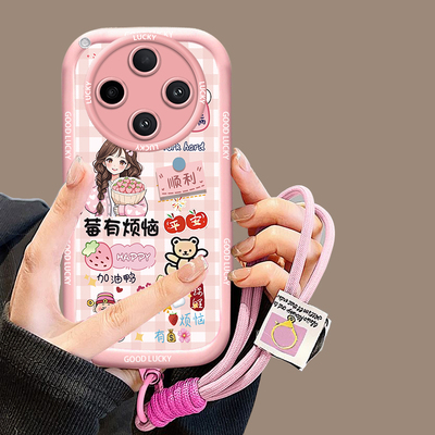女新款卡通手绳手机壳