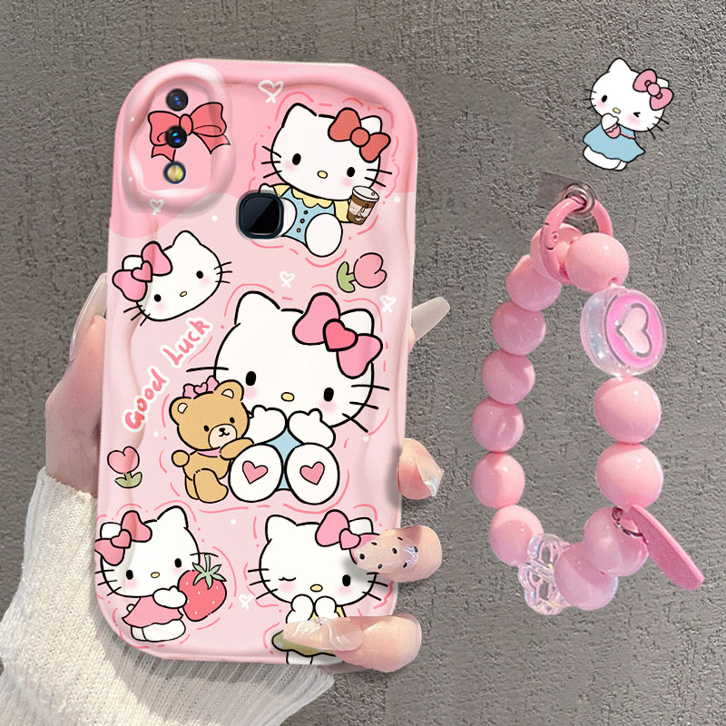 适用于vivoY85手机壳女可爱手链