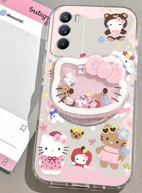 适用荣耀Play4手机壳荣耀Play4Pro/荣耀Play4T/荣耀Play4TPro女款支架手链可爱透明卡通超薄新款防摔全包