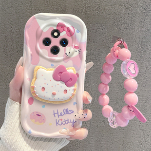 适用红米14R手机壳Redmi14R5G保护套手链支架2411DRN47C新款 外壳R14硅胶RED全包Redim防摔Redmin14R保护套女