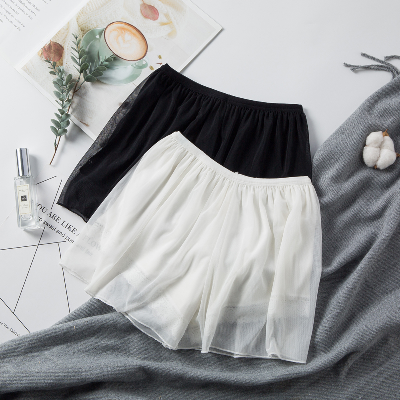 安全裤防走光女夏季可外穿薄款网纱不卷边学生蕾丝防狼裤打底裤