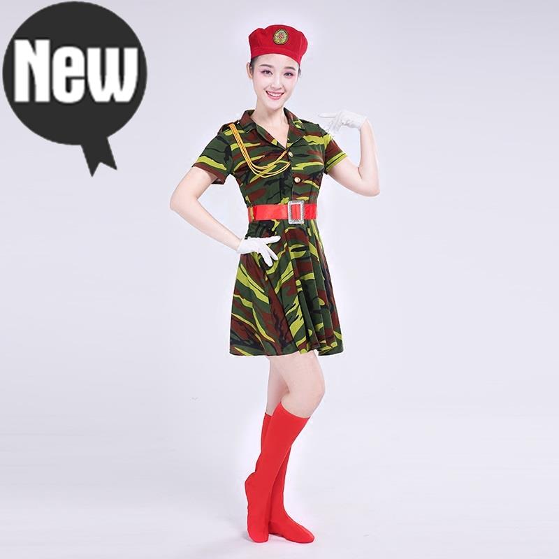 乐队阅兵舞蹈服装女套装民族夏装表演服装裙裤f女高弹力军绿在类目 女装/女士精品, 唐装/民族服装/舞台服装, 民族服装/舞台装中 - 来自Buy2taobao.com提供专业的淘宝代购服务