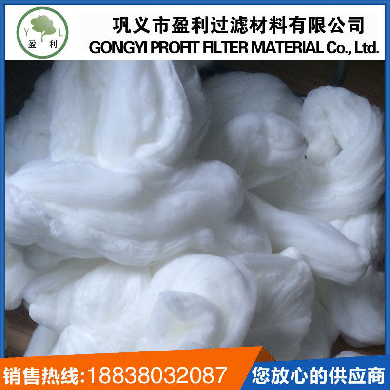 纤维束滤料 过滤器滤池高效滤速快白色涤纶纤维束厂价直销