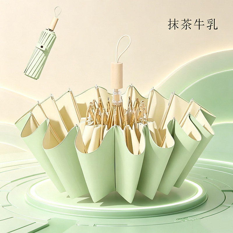 雨伞手动晴雨加大加厚加固两用女遮阳伞结实学生上学专用耐用抗骨图片
