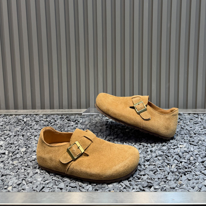 勃肯鞋男士2026春季两穿一脚蹬懒人鞋真皮软底休闲鞋低帮全包拖鞋