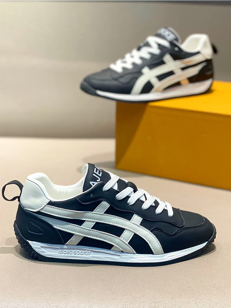 男鞋2023秋季新款低帮软底时尚百搭阿甘鞋皮布拼接韩版运动休闲鞋,流行男鞋,时尚休闲鞋,淘宝优惠券,粉丝福利购,淘宝优惠卷