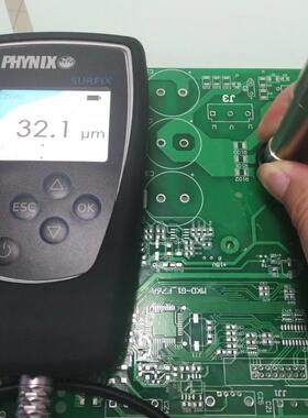 Surfix SX-N1.5测点小三防漆测厚仪PCB电路板绿油三防胶油墨厚度