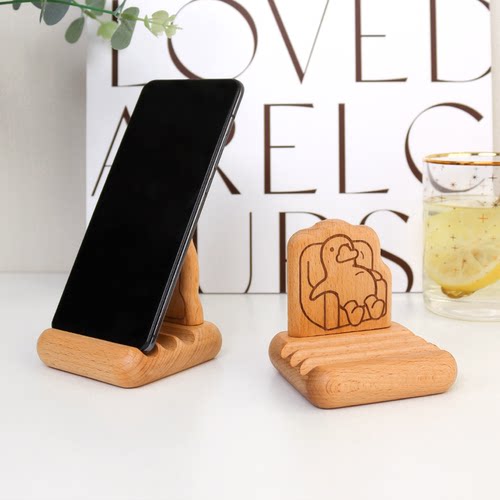 可爱造型 实木材质 结实耐用 多凹槽调节