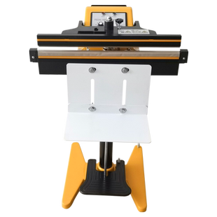 脚踏封口机 塑料袋PE薄膜包装袋商用小作坊连续切热收缩膜大米茶叶上下脚踩立式铝架加热铝箔袋月饼包装机