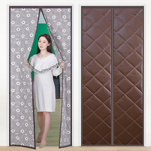 空调门帘保暖磁性档风隔异味