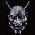 Silver Resin Prajna Mask