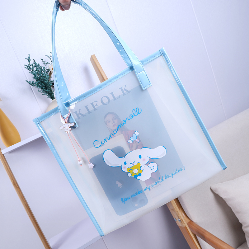 透明手提生日礼品袋防水果冻包