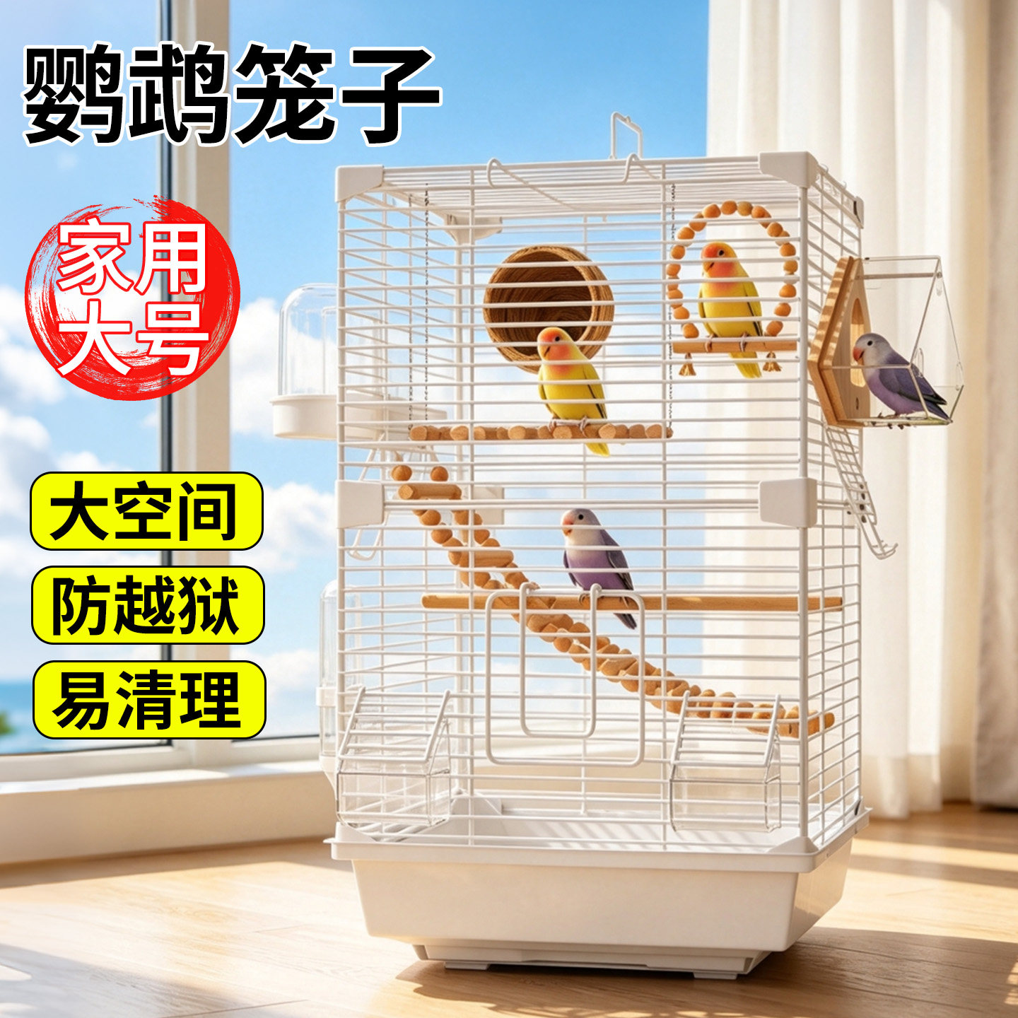 鹦鹉笼子专用鸟笼豪华别墅家用大图片
