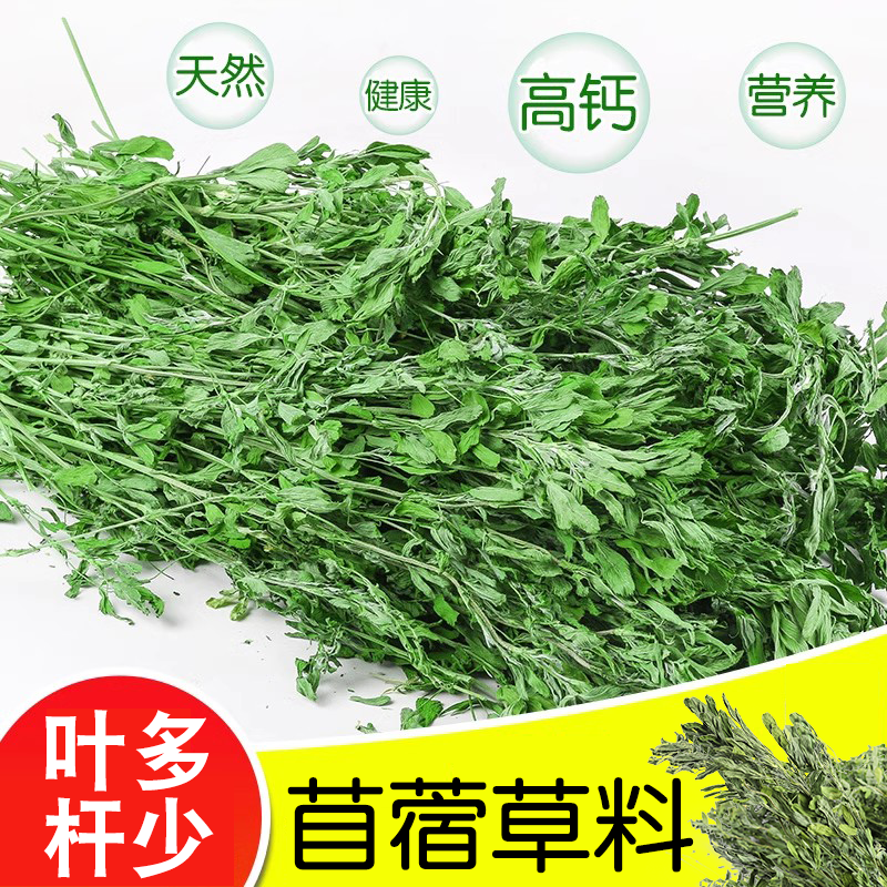 兔子草料紫花苜蓿草干草龙猫粮食牧草荷兰猪饲料兔粮幼兔兔吃的