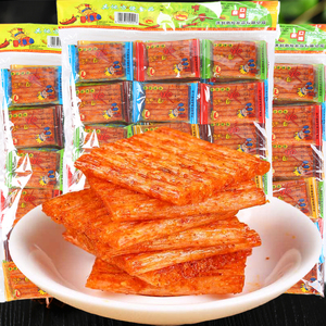 嘴巴香亲嘴条辣片大刀肉8090怀旧零食大礼包麻辣网红小吃休闲食品