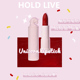 HOLD LIVE梦幻粉雾独角兽口红 焦糖栗子桃金樱花丝柔雾面哑光唇膏