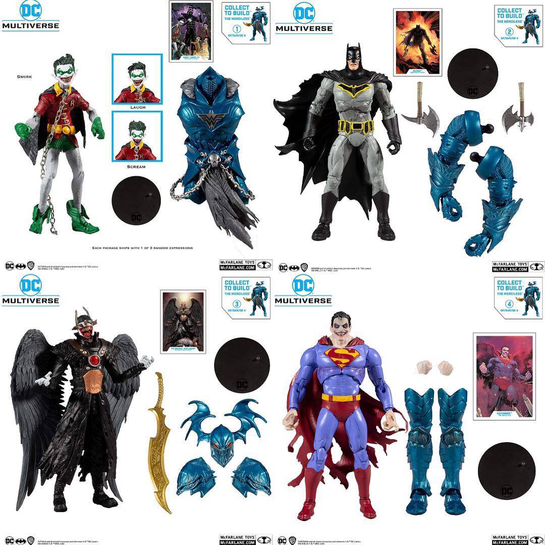 麦克法兰无情者无悯铁腕笑蝙罗宾鹰男matal蝙蝠侠超人mcfarlane