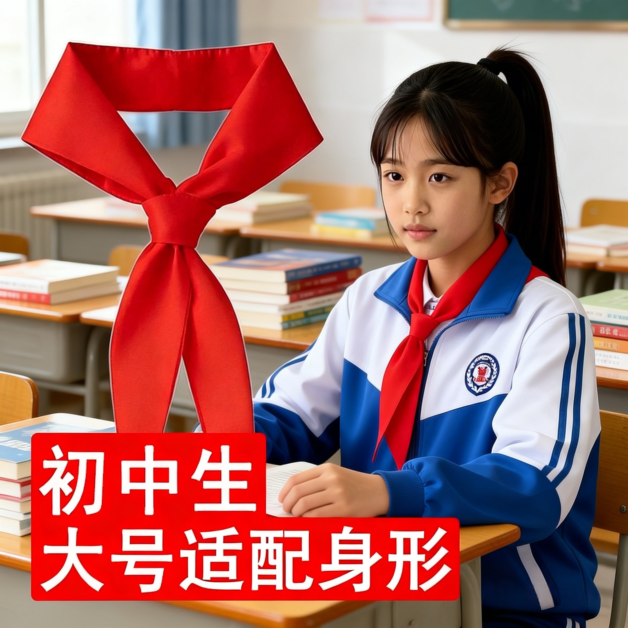 红领巾初中生大号纯棉抗皱加大加长中学生1米5全棉成人不掉色批发九年级大尺寸加厚超长超大号,文具电教/文化用品/商务用品,红领巾,淘宝优惠券,粉丝福利购,淘宝优惠卷