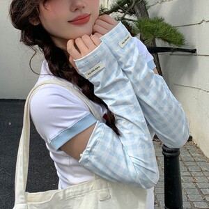 冰袖女款夏季防晒袖套新款高颜值防紫外线手袖护臂薄透气袖套