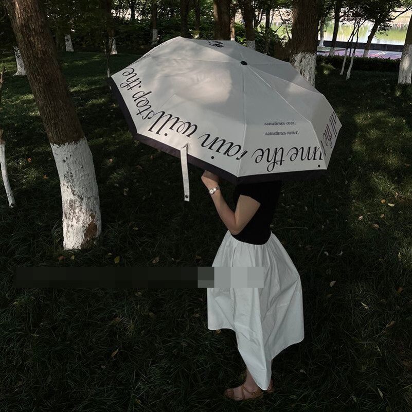 法式复古雨伞晴雨两用女高颜值小众夏遮阳伞防晒简约高级感太阳伞