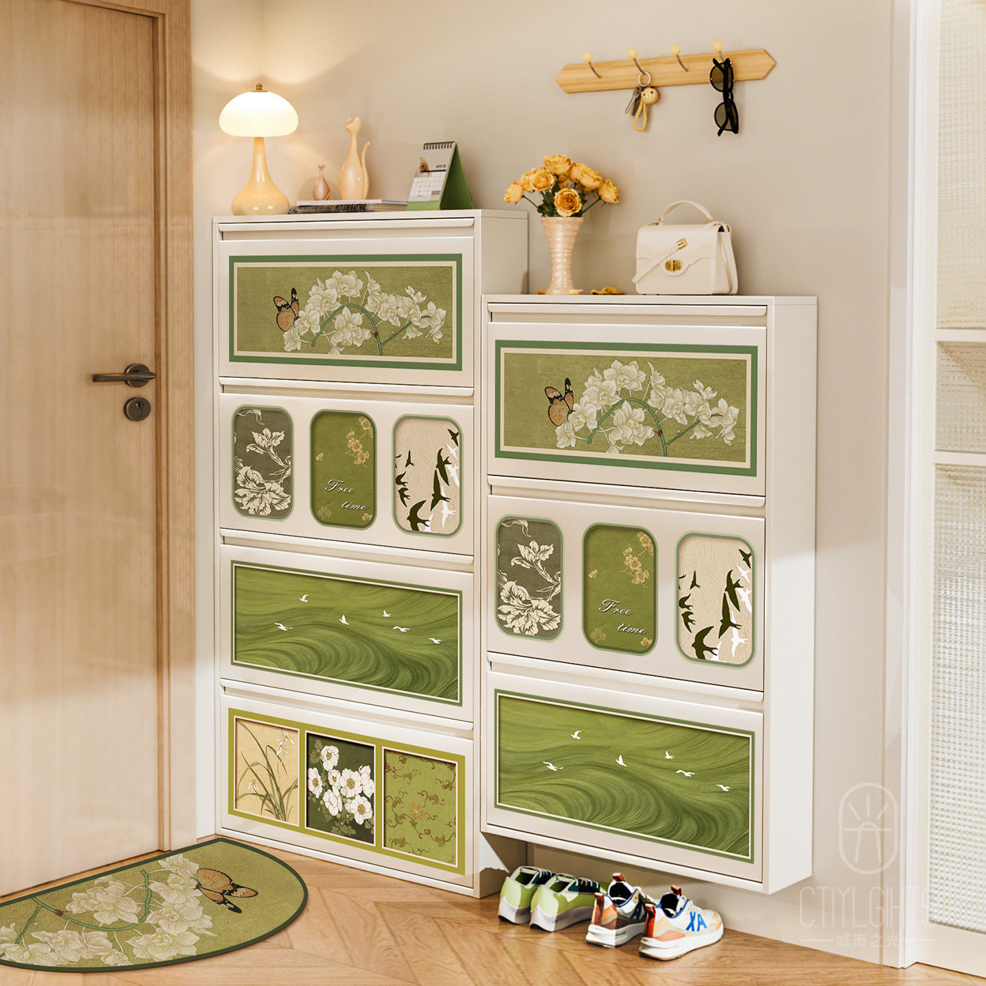 12cm超薄鞋柜小窄家用门口小户型入户玄关收纳薄款免安装一体靠墙,住宅家具,鞋柜,淘宝优惠券,粉丝福利购,淘宝优惠卷