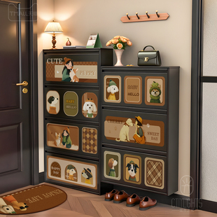 超薄鞋 极窄门外走廊用 柜小窄家用门口入户玄关收纳一体靠墙免安装