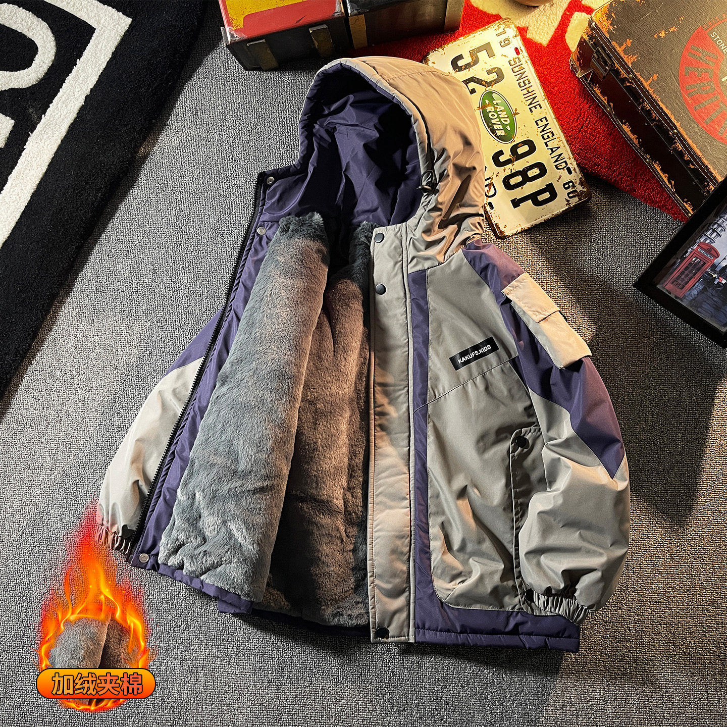 男童棉服冬装夹棉加厚外套2025新款洋气派克服加绒棉衣冬季冲锋衣,童装/婴儿装/亲子装,普通外套,淘宝优惠券,粉丝福利购,淘宝优惠卷