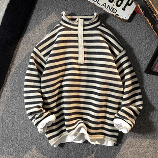 立领中大童韩版 男童毛衣冬装 针织衫 儿童冬季 加厚内搭907 2025新款