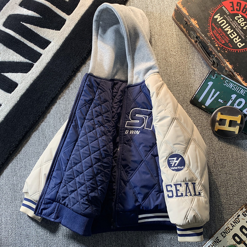 男童棉服冬季加厚夹棉外套秋冬款