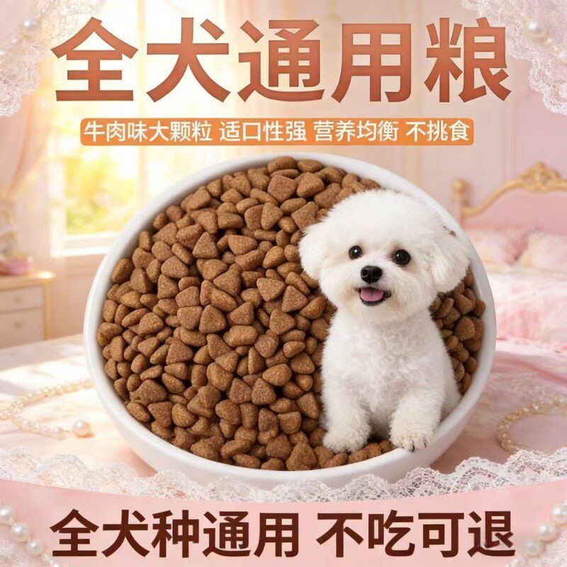 冻干多拼狗粮40斤通用型犬粮金毛萨摩耶大型犬特价批发10斤装清仓