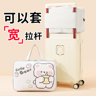 短途手提旅行轻便包女士大容量登机收纳袋可套宽拉杆行李箱附加包