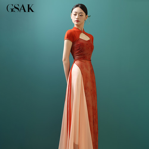 GSAK新中式改良旗袍显瘦