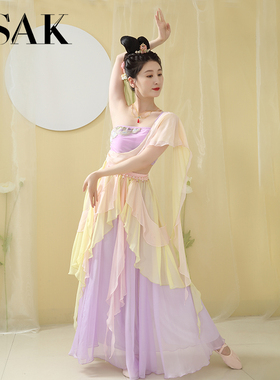 茉莉公主汉元素改良汉服敦煌飞天异域风情仙气沙漠西域古装服装女