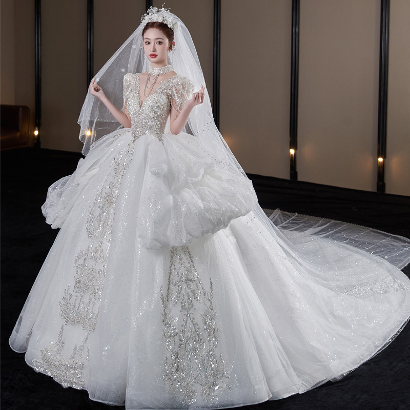 婚纱2025新款法式奢华重工奢华