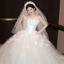 婚纱新娘2025新款 纱迎宾纱 抹胸小个子超仙出门纱简约花朵轻纱仪式