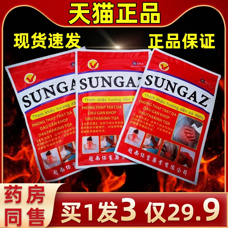 越南授权SUNGAZ山野超必灵保健贴