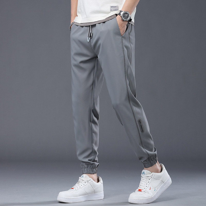 22新款春秋季男士休闲裤百搭宽松九分裤男潮流哈伦裤子K8842-P40图片