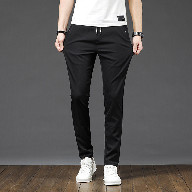 22男士速干裤夏季薄款宽松直筒休闲长裤冰丝薄款裤子K9118-P23，男装休闲裤，星座815-2