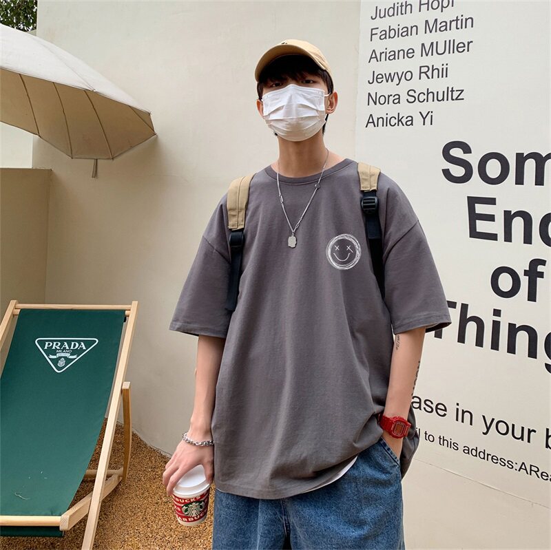2024夏季新款短袖T恤男大码港风体恤潮牌潮流纯棉打底衫T6613-P15,男装T恤,星座815-2