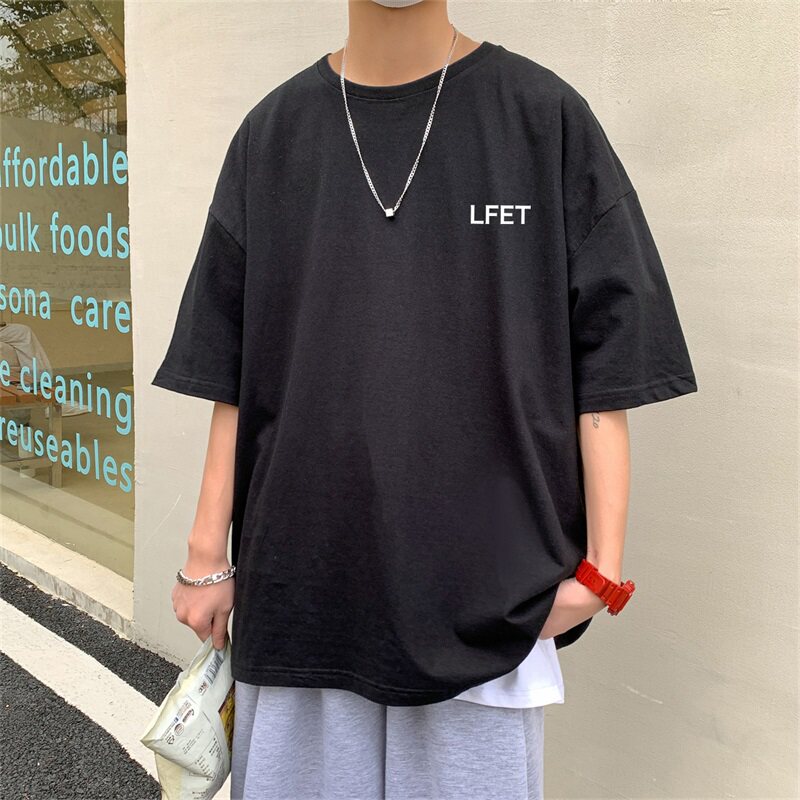 2024夏季新款短袖T恤男大码港风体恤潮牌潮流纯棉打底衫T6617-P15,男装T恤,星座815-2
