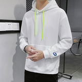 21秋季华夫格打底衫秋冬时尚绣花男青年连帽卫衣上衣潮W809-P30，男装卫衣，星座815-2