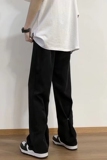 冰丝垂感西裤-高街休闲裤子薄款垂感拖地裤X28-P28，男装休闲裤，星座815-2